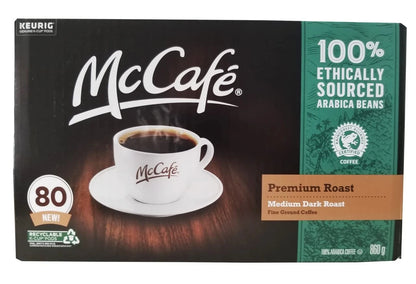 80 Count McCafe Premium Roast Coffee Pods for Coffee Makers (Imported)