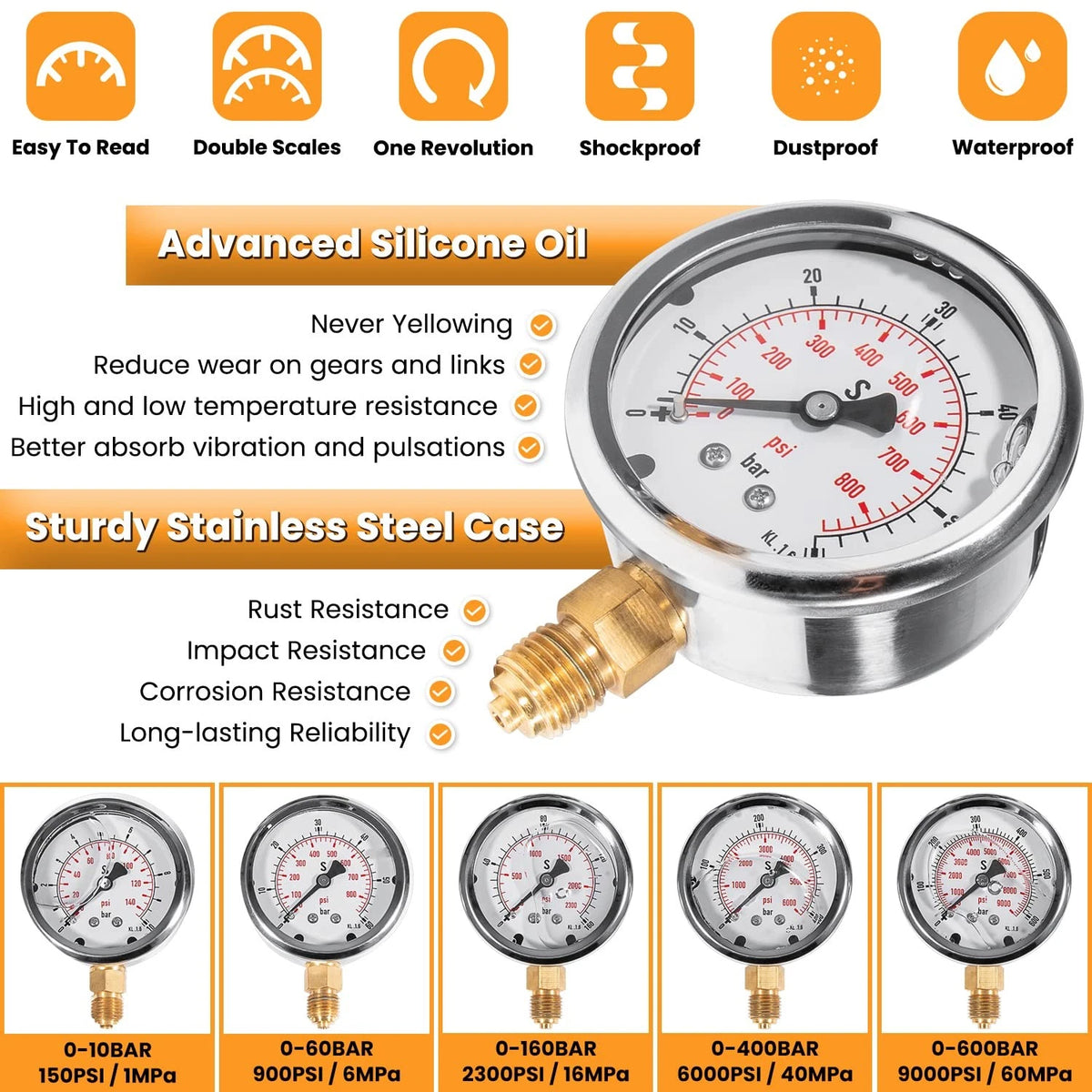 60P Hydraulic Pressure Test Kit for Excavator (10/60/160)