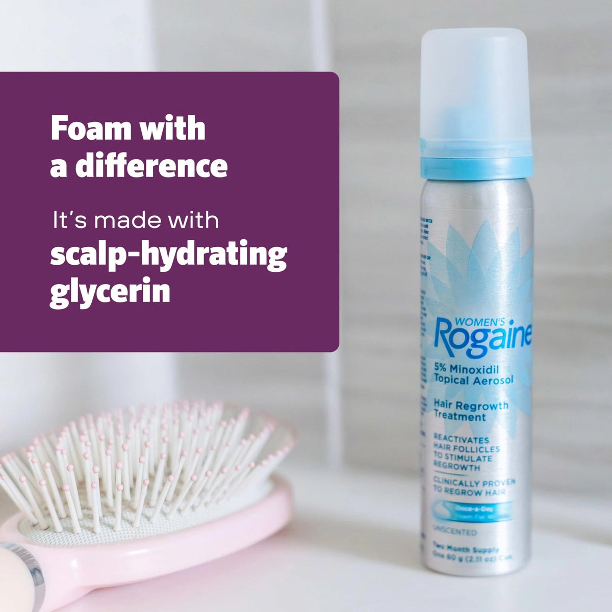 Rogaine Hair Growth Foam 5% for Women (Pack of 1)