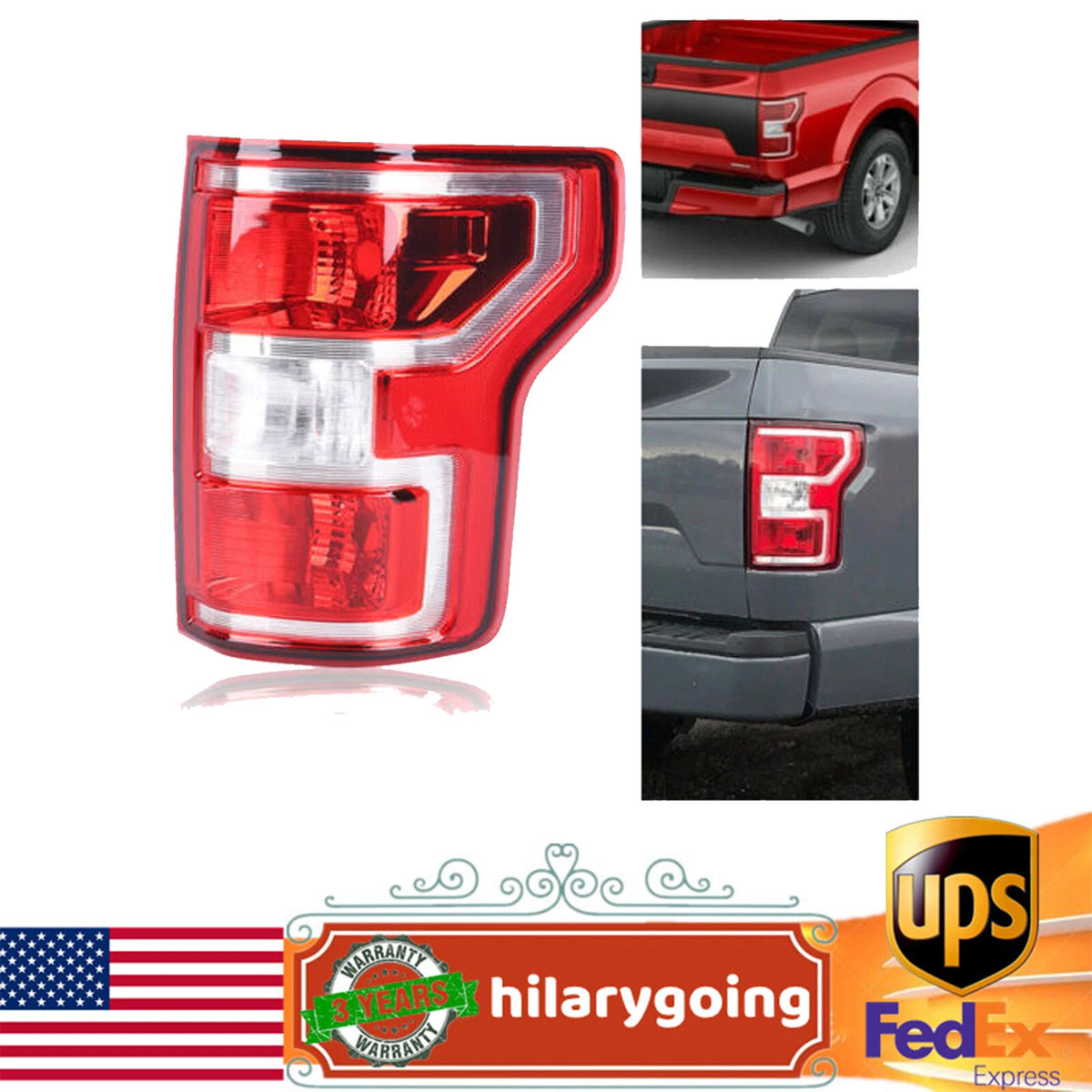 Right Rear Tail Lamp for Ford F-150 (2018–2020) JL3Z-13404-H