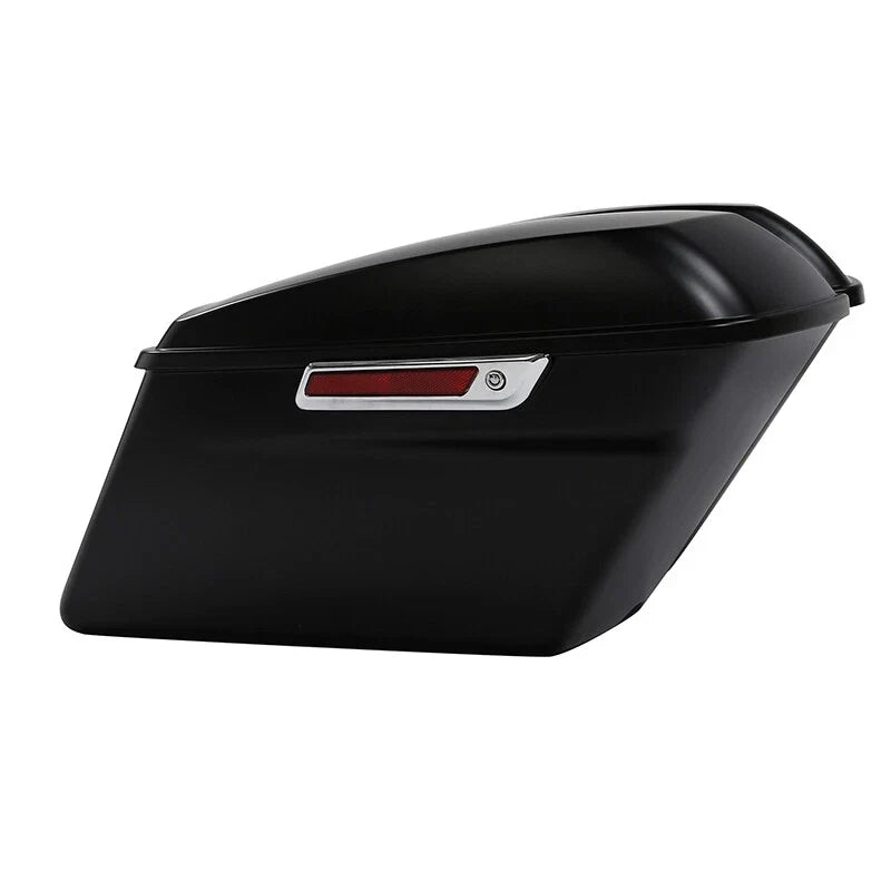 Hard Saddlebags for Harley Road King, Street Glide (2014–2024) Black Denim