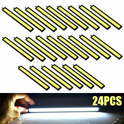 White LED Strip DRL Daytime Running Lights for Car (Waterproof)