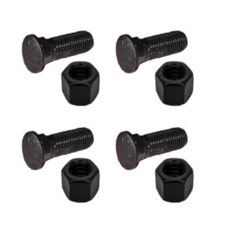 Set of 4 Plow Bolt & Nut 5/8-11x2 1/4 Grade 8 for Blades Cutting Edges
