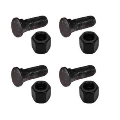 Set of 4 Plow Bolt & Nut 5/8-11x2 1/4 Grade 8 for Blades Cutting Edges