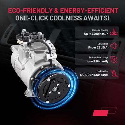 AC Compressor with 4-Groove Pulley for Ford Explorer (2012–2015) BB5Z19703C