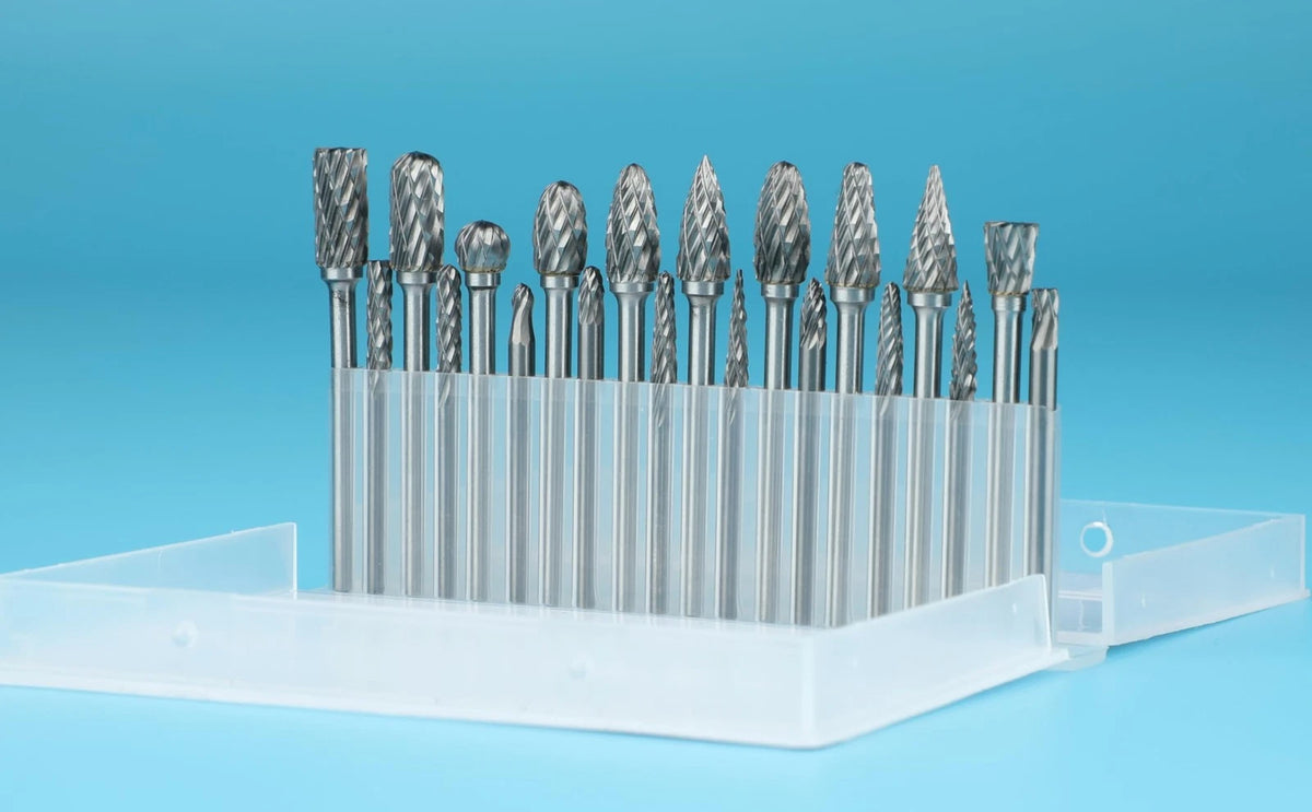 20Pcs Carbide Burr Bits for Metal Grinding, Wood, Stone, Steel