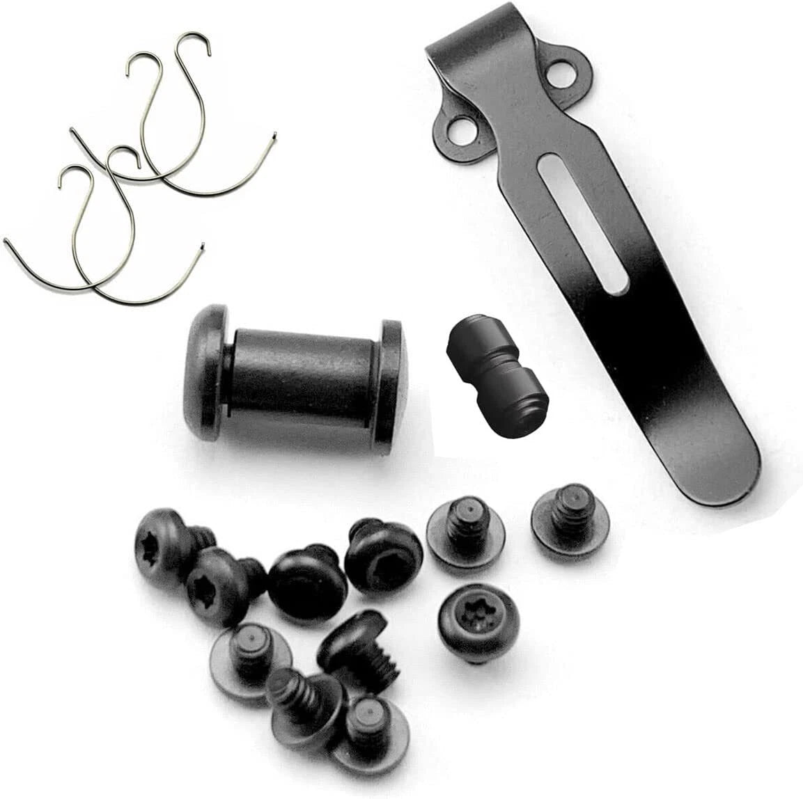 Black Screws Pivot Pocket Clip Springs Thumb Stud for Benchmade Bugout (2017–Present)
