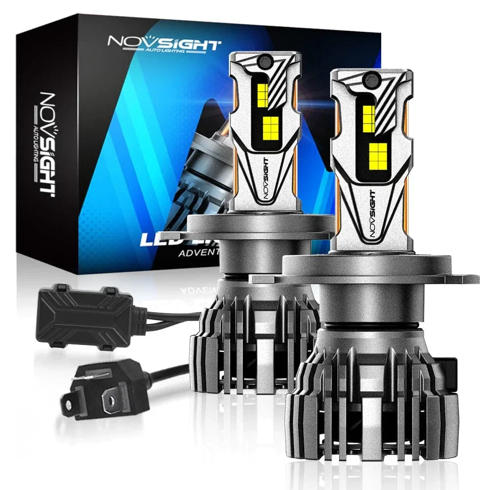 2X H4 LED Headlight Bulbs Kit 140W 33000LM 6500K for NOVSIGHT