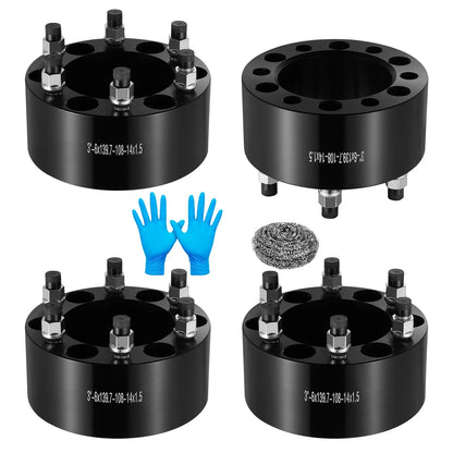 3 Inch 6 Lug 6x5.5 Wheel Spacers for 1988–1999 GMC K1500 (4 Pack)