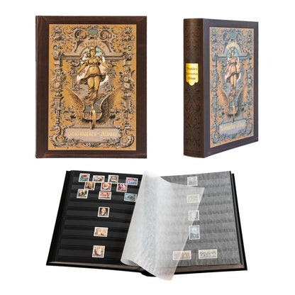 Prophila Stamp Collector's Album with 60 Black Pages Stockbook