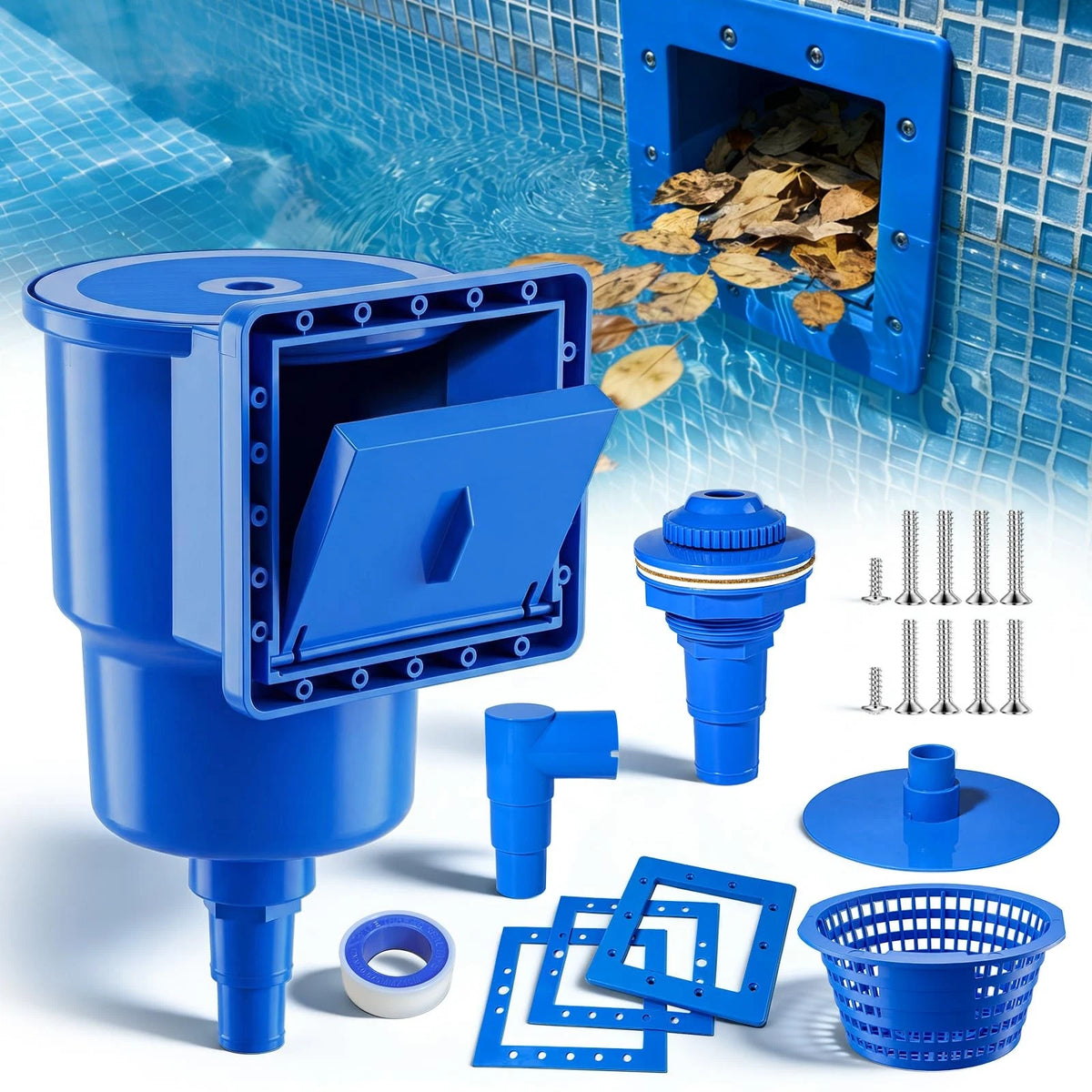Heavy Duty Through-Wall Mount Skimmer for Above Ground Pool