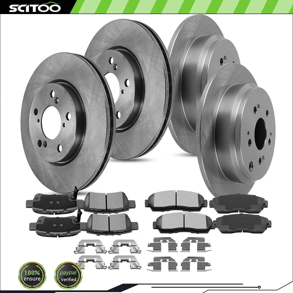 Set of 4 Brake Rotors & Pads for Honda Odyssey (2005–2010)