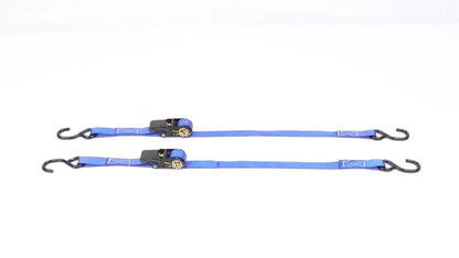 2 Pack 1" x 4 FT Ratchet Boat Trailer Tie Down Straps w/ S-Hook (2400 lbs)