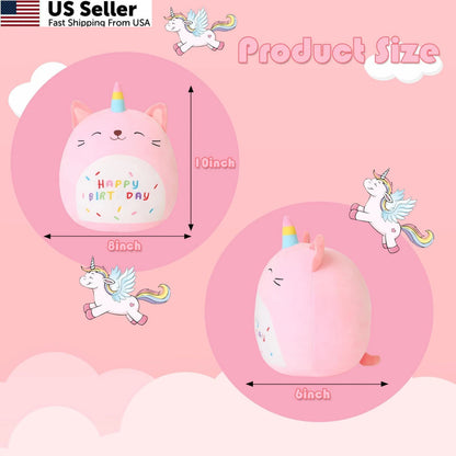 Caticorn Plush Toy for Unicorn Lovers (Cute Small Stuffed Animal)