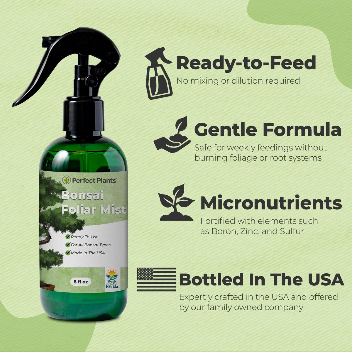 Bonsai Fertilizer Spray for Perfect Plants (8 fl oz)
