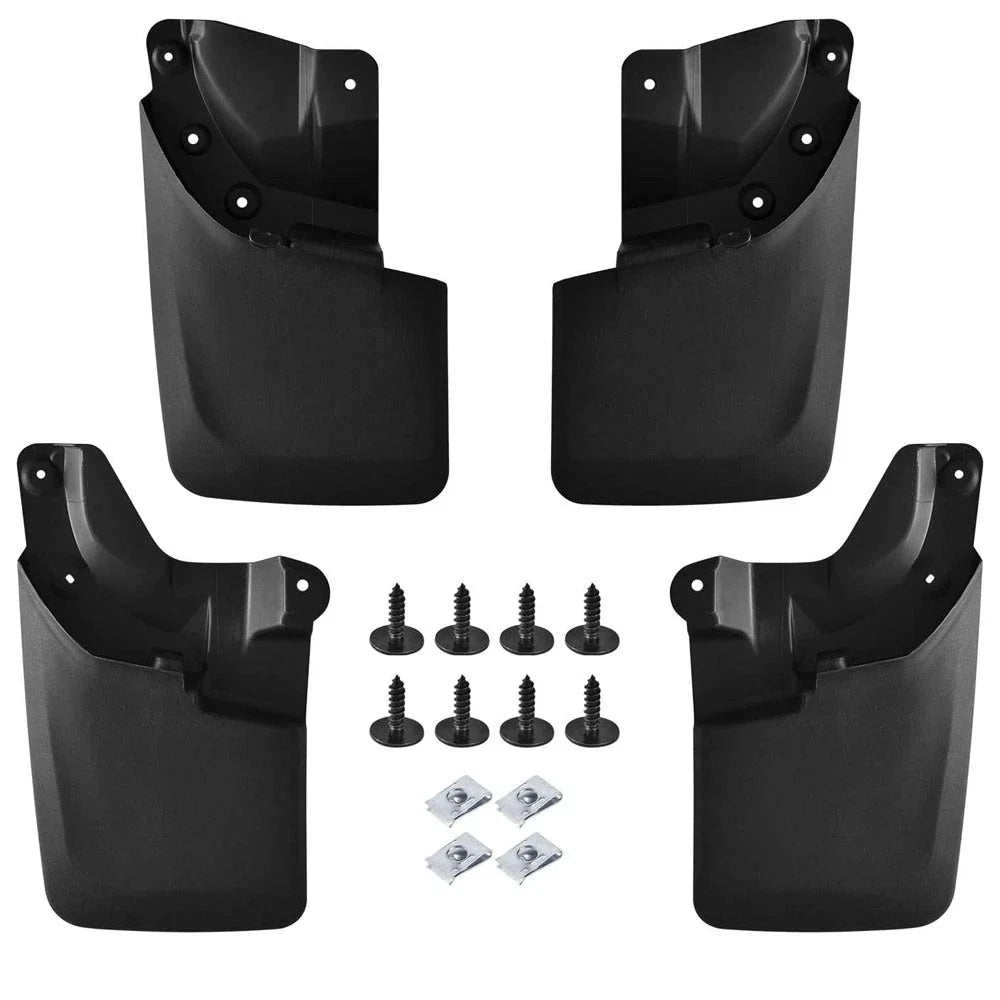 Set of 4 Black Mud Flaps Splash Guards for Toyota Tacoma (2016–2022)