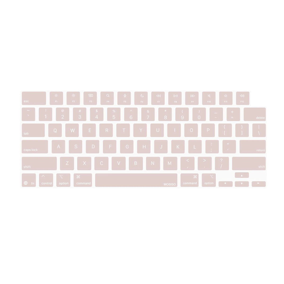 Keyboard Cover Skin for MacBook Air 13.6 inch (2020–2023) Rose Quartz