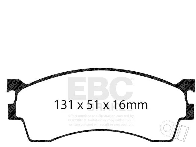 Front Brake Pad Set for Mazda Protege5 (2002–2003) GC225QK