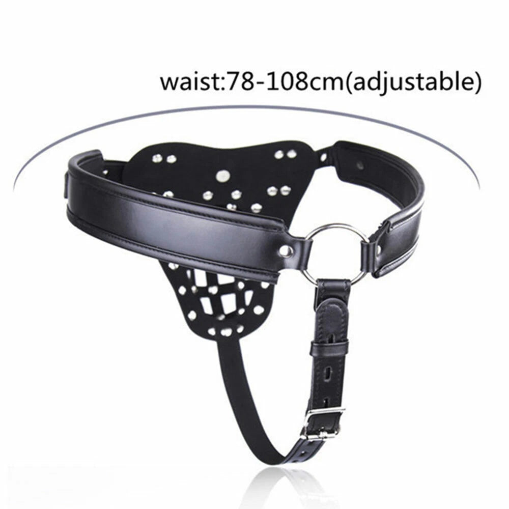 Lockable Male Chastity Device for Underwear Restraints