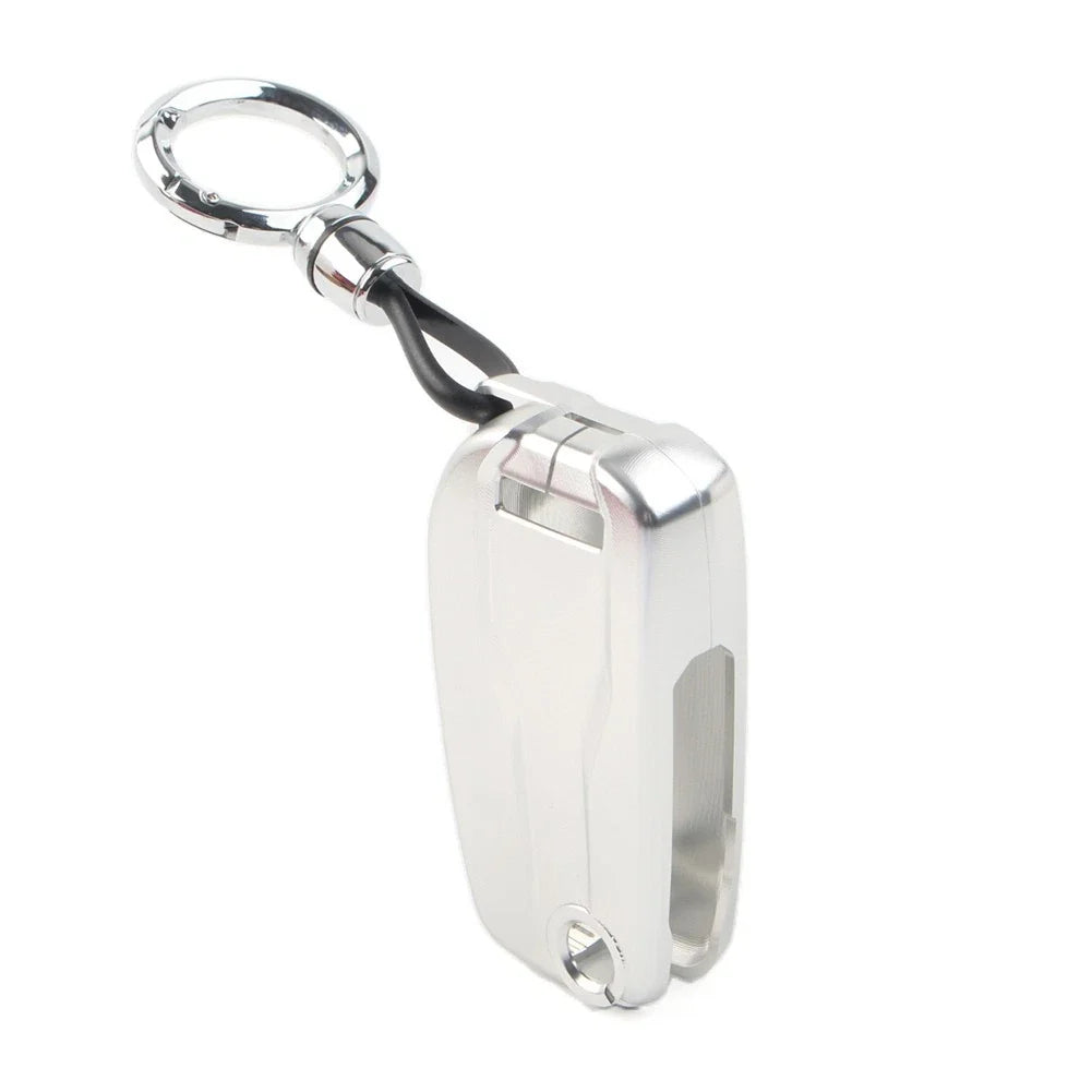 Key Case Shell Cover for Ducati Diavel (2011–2023) - Aluminum Alloy Silver