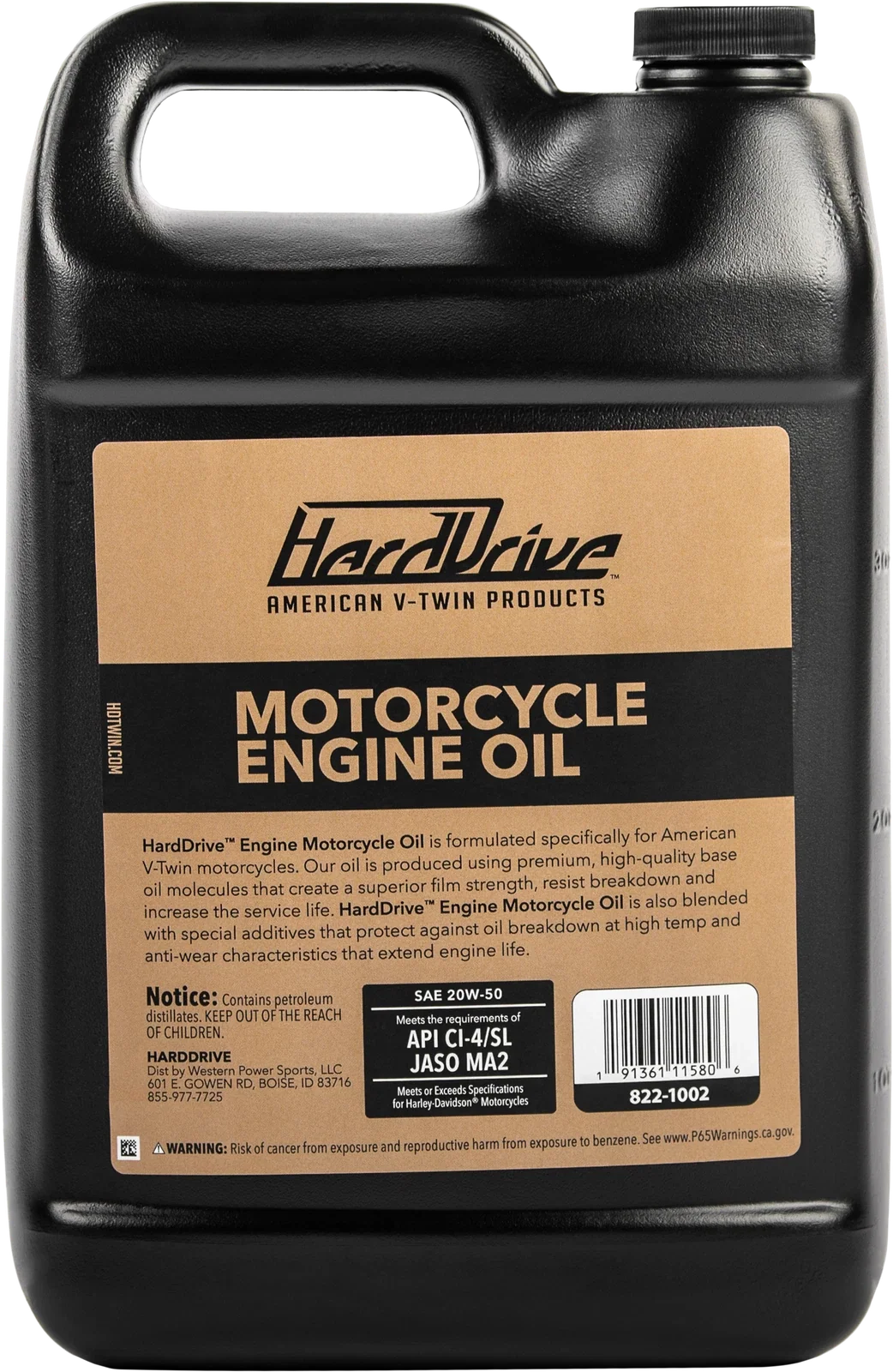 Engine Oil 20W-50 for Harley Davidson V-Twin (1980–2020)