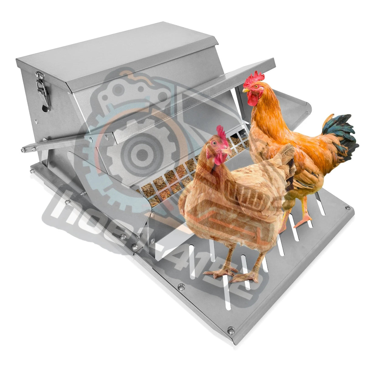 1X Automatic Chicken Feeder for Poultry (Weatherproof)