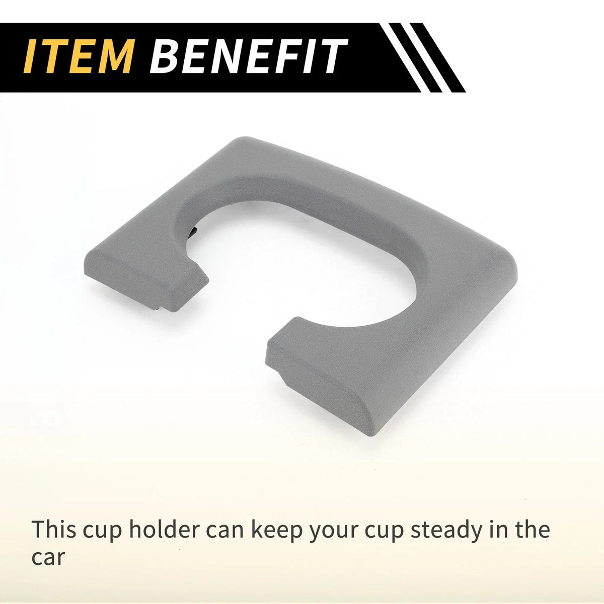 Center Console Cup Holder Pad for Ford F-150 (2004–2014) Gray