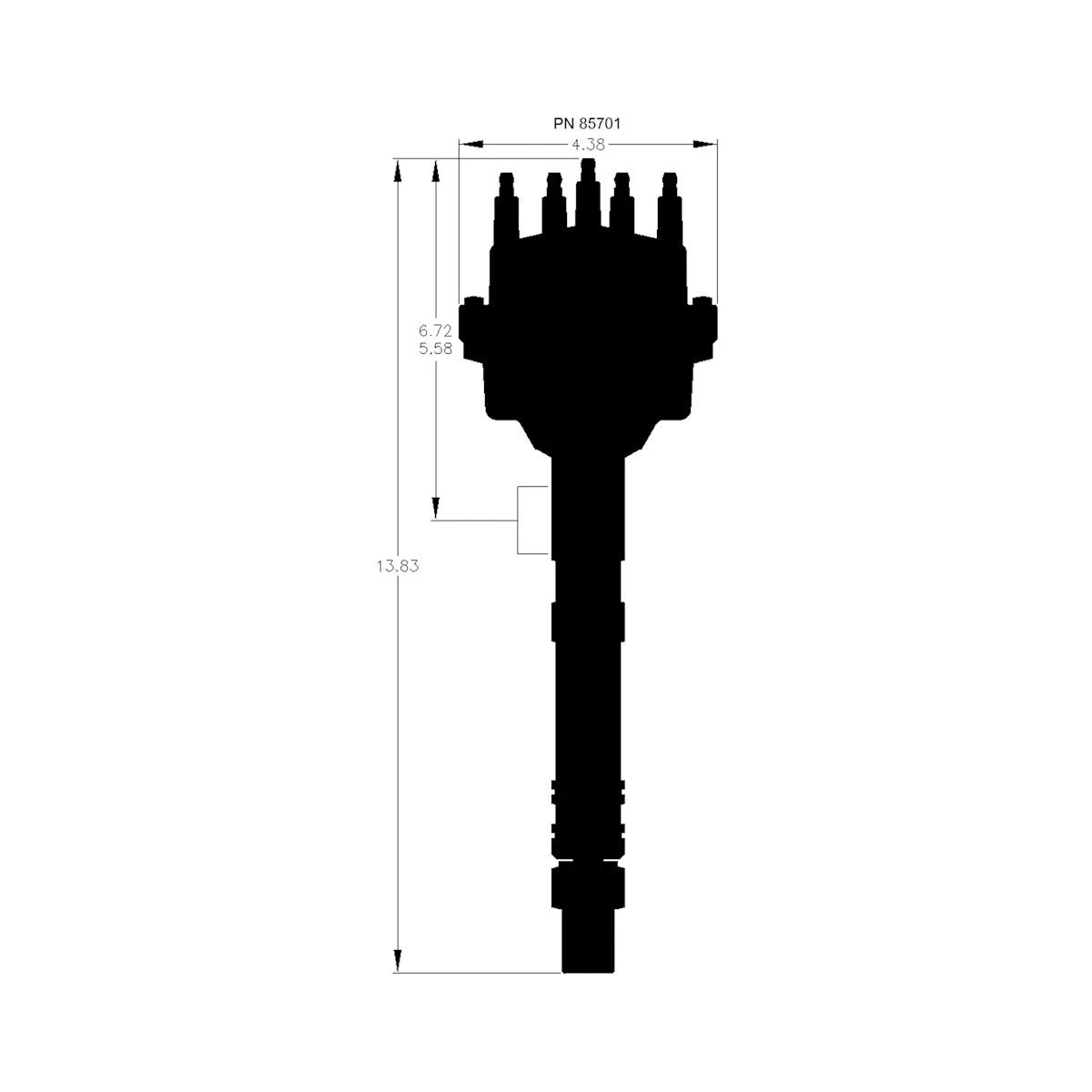 MSD Distributor 85701 for Chevy C1500 C2500 K1500 K2500 K3500 (1998–1999)