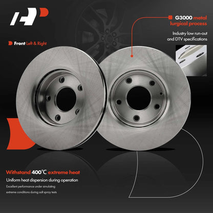 Front Disc Brake Rotors for Mazda 3 (2014–2018) CX-3 (2016–2022) 32045088, 12045088, BR90128601, BR901286, 12145088