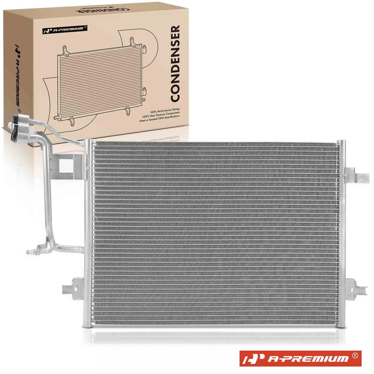 A/C Condenser with Bracket for Audi S4 (2000–2002) AU3030103, 8D0260403G