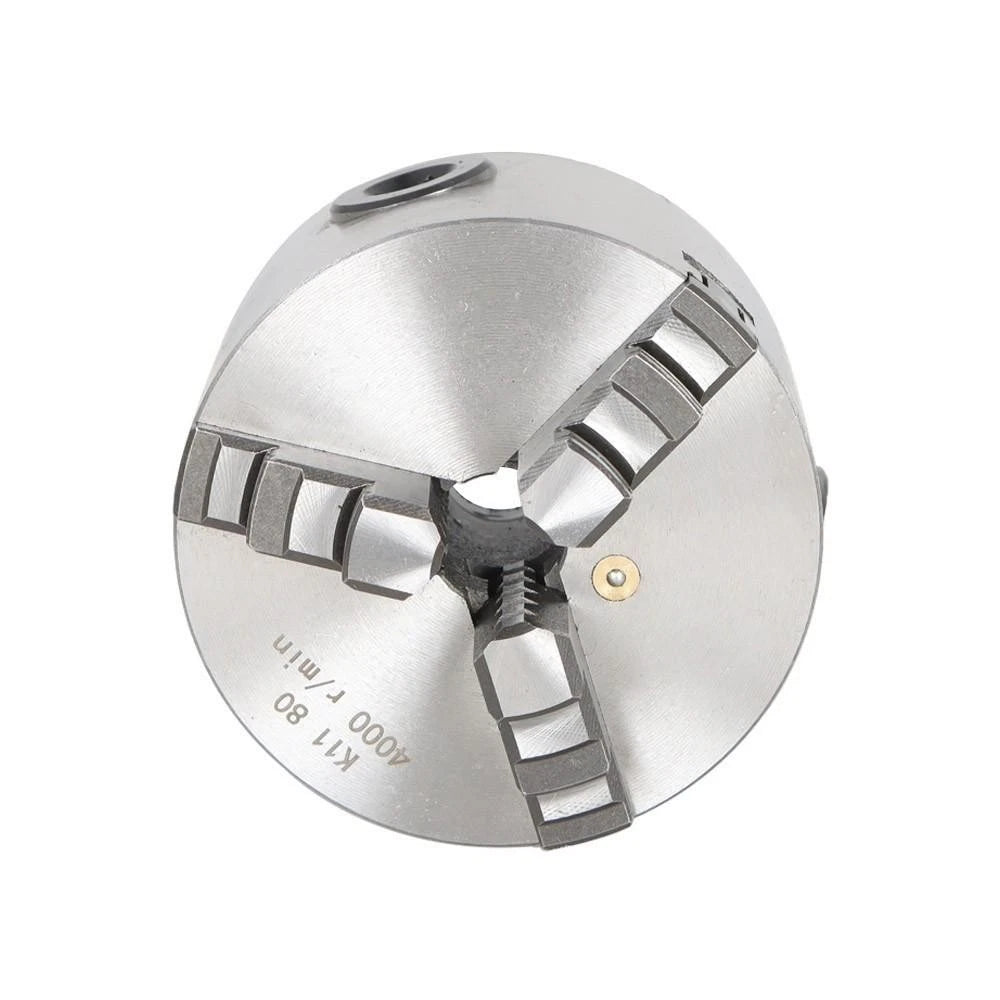 3-Inch 80mm Lathe Chuck 3 Jaw Self-Centering for CNC Milling Machine