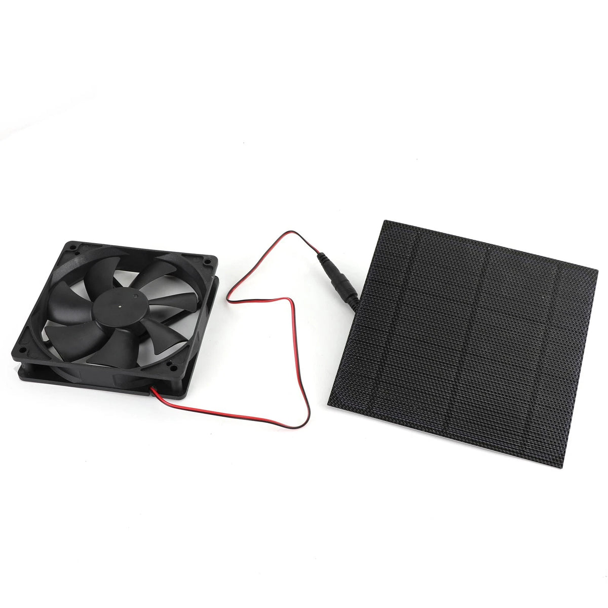 Solar Panel Powered Fan for Greenhouse Pet Dog Chicken House