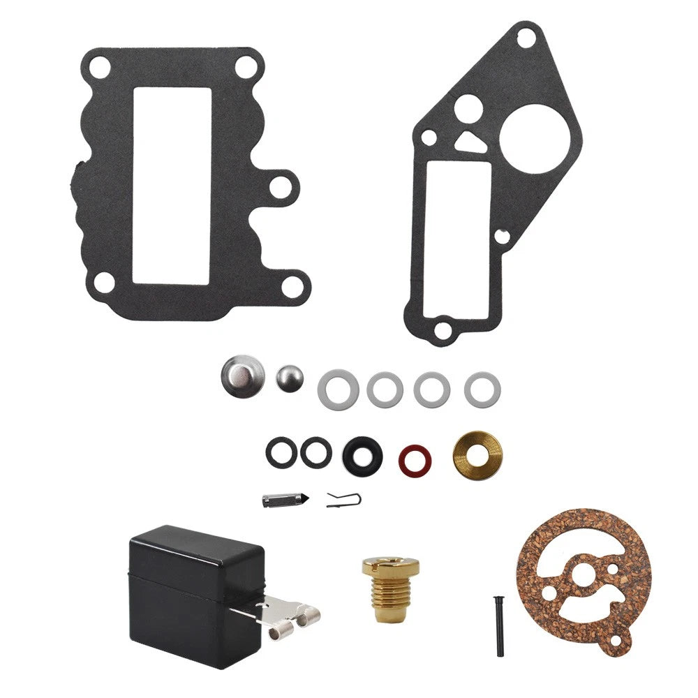 Carburetor Carb Kit w/Float for Johnson Evinrude Outboard (9.5, 382048)