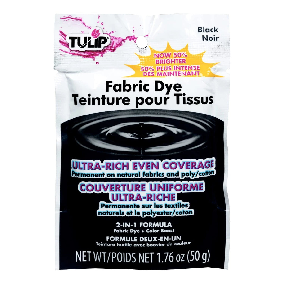 Tulip Permanent Fabric Dye Powder - Black (4.5 in x 0.83 in x 3.13 in)