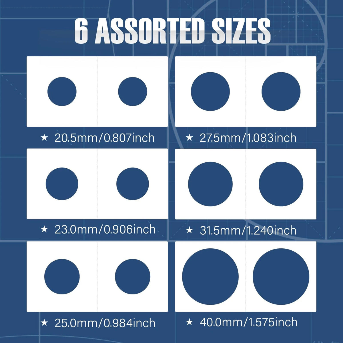 600PCS Coin Flips Cardboard Holders for Collectors (2x2 Sizes)