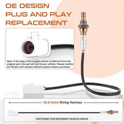 Set of 4 Oxygen O2 Sensors for Ford F-150 (Upstream/Downstream)