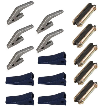 5 Teeth + Adapters + Pins for