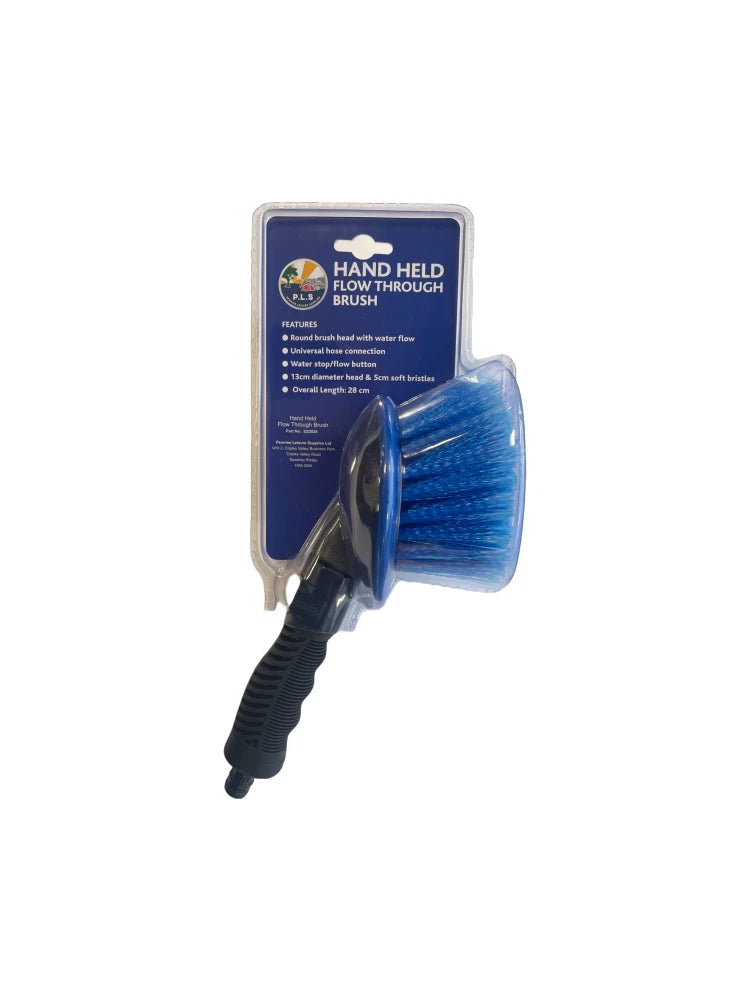 PLS Hand Held Flow Through Wash Brush for Car Caravan Motorhome (ES2026)
