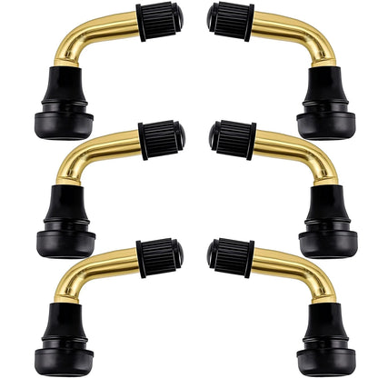 PVR70 Tubeless Tire Valve Stem for Universal Vehicles (Curved 90 Degree)