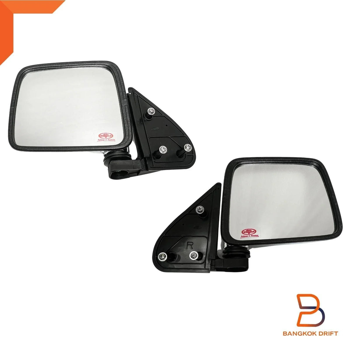 Chrome Side Door Mirror Pair for Nissan Navara UTE D22 (1997-2005)