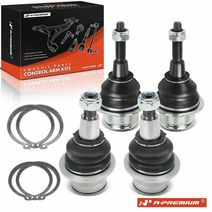 Set of 4 Front Lower & Upper Ball Joints for Ford F-150 (2021–2024)