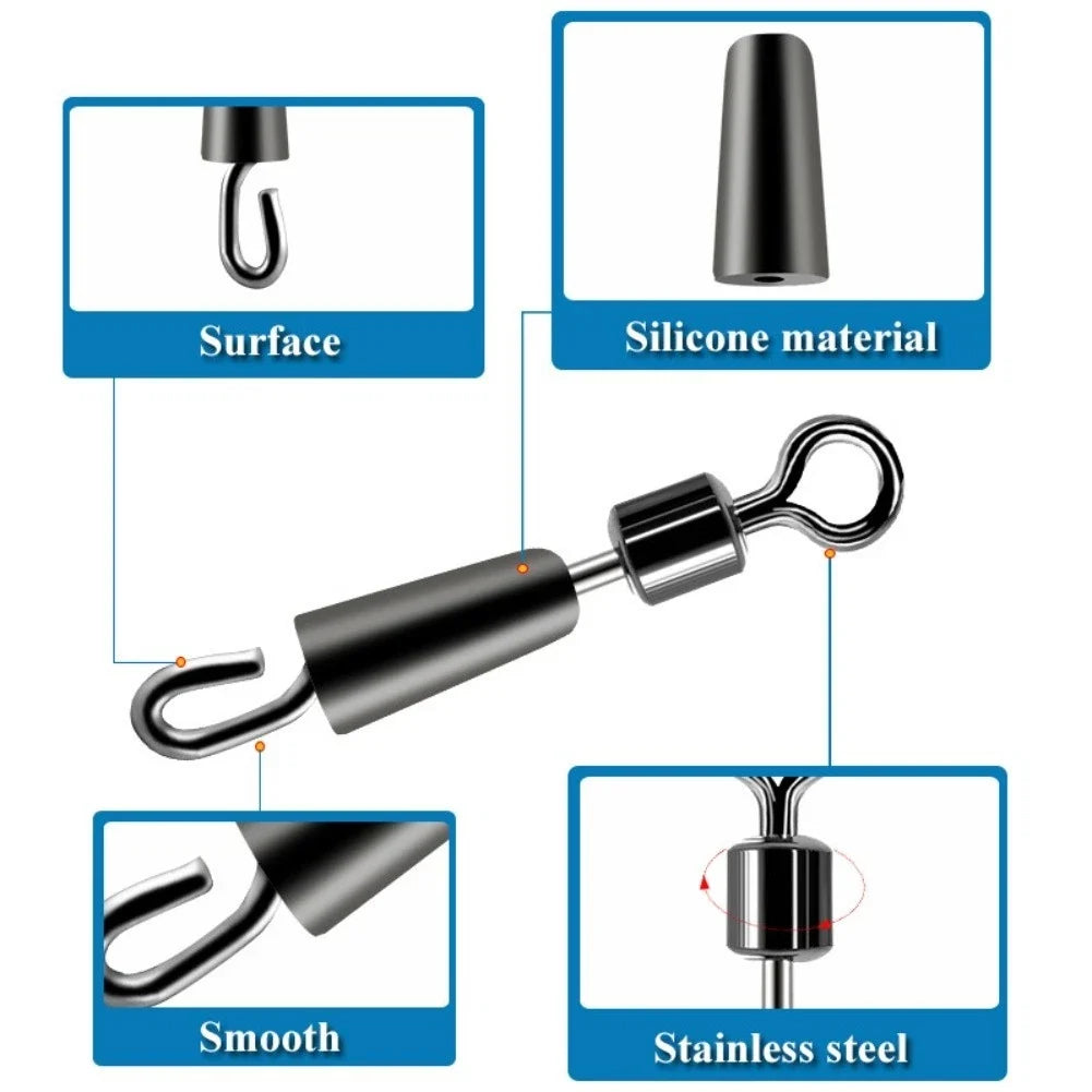 20X Quick Change Fishing Connectors for Carp (14-16 mm) Tackle Set