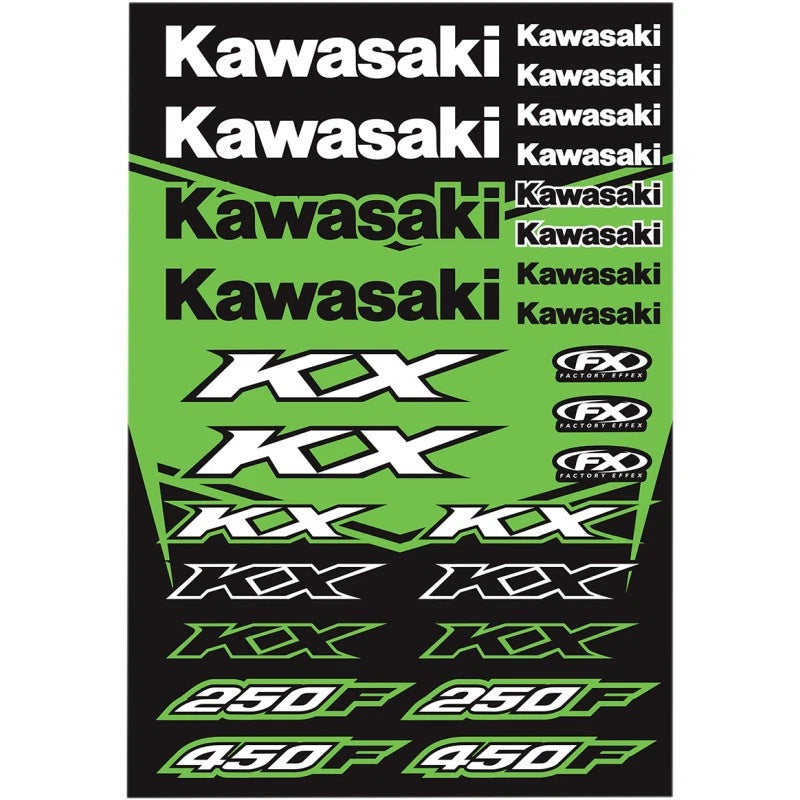 Sticker Sheet for Factory Effex (Black) - 22-68130