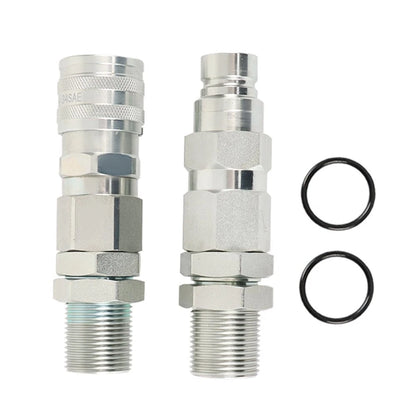 Hydraulic Quick-Connect Coupler for John Deere 35G 50C 260 325 CT332 (KV13884 AT312877)
