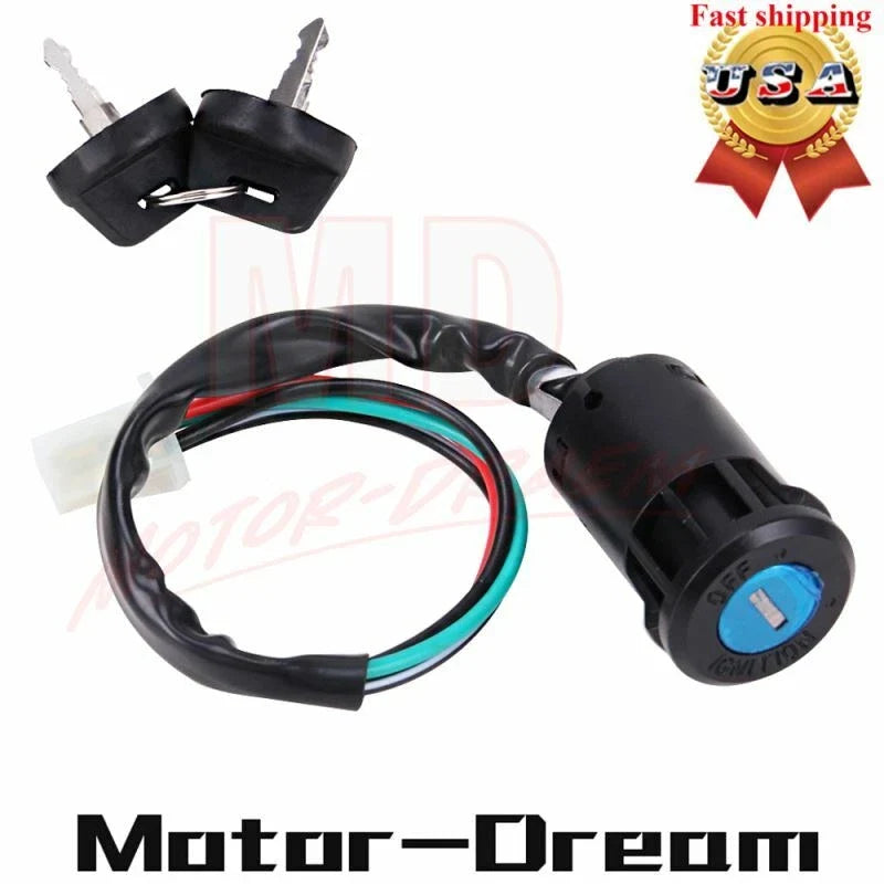 ATV Ignition Switch Key 4-Wire for TaoTao 50 70 90 110 125 150 200 250CC