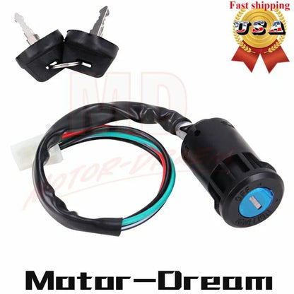 ATV Ignition Switch Key 4-Wire for TaoTao 50 70 90 110 125 150 200 250CC