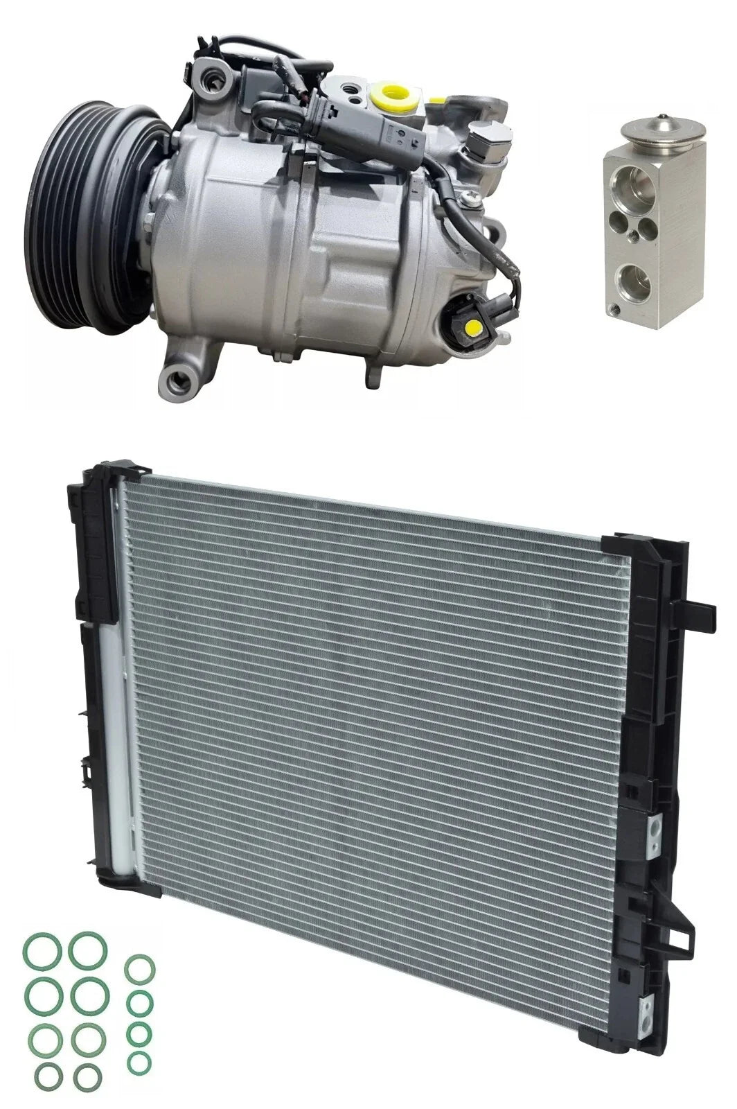 AC Compressor Kit With Condenser for Mercedes GLA250 2.0L (2016–2019)