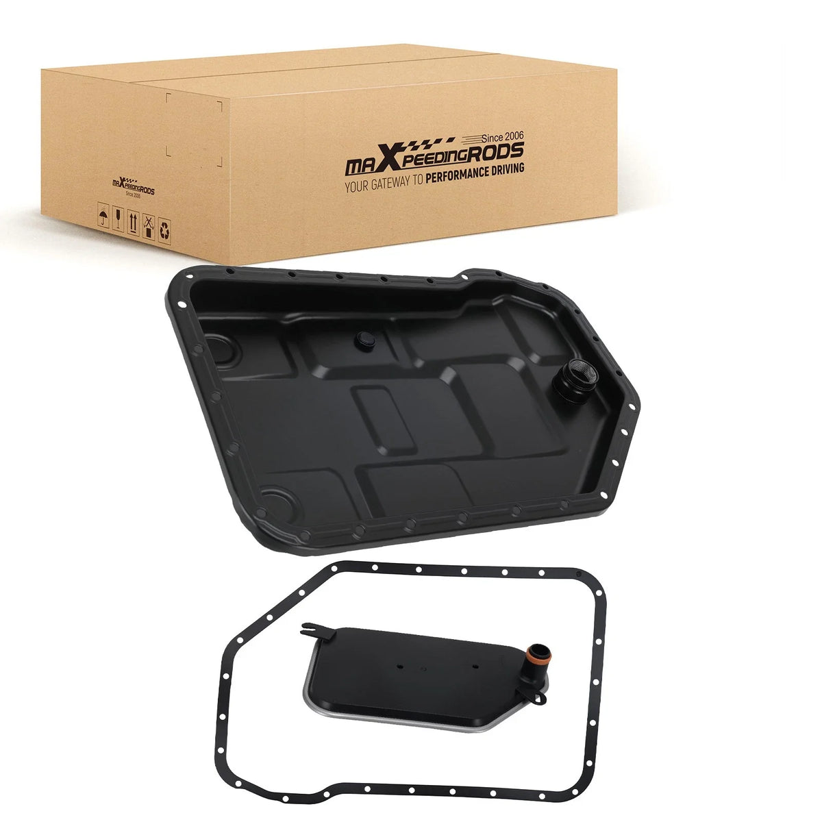 Transmission Fluid Pan with Filter Kit for Audi A6 Base (1998–2004) 01V321371