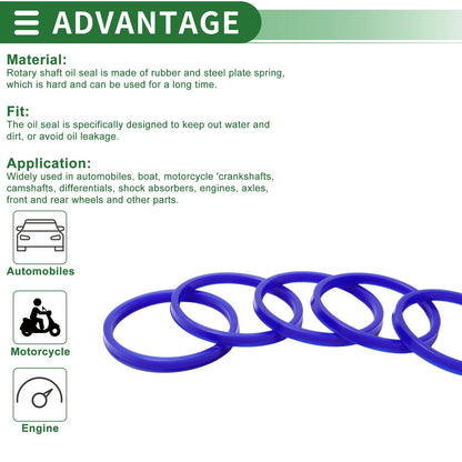 Set of 5 Oil Seal Rotary Shaft Seal 80x90x8mm High Pressure