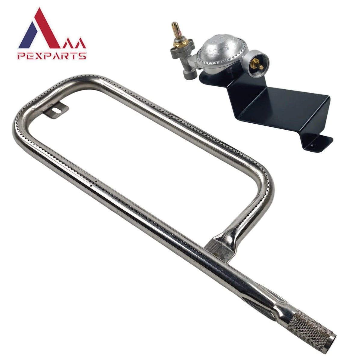 Regulator with Burner Tube Replacement Kit for Weber Q100 Q120 (2000–2019)